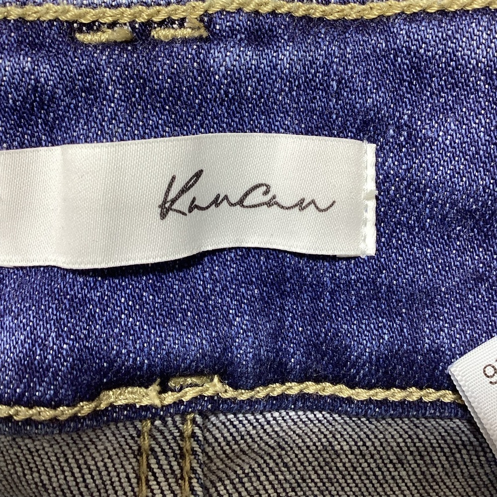 KanCan Distressed Flare Jeans in Dark Blue - Picture 4 of 12